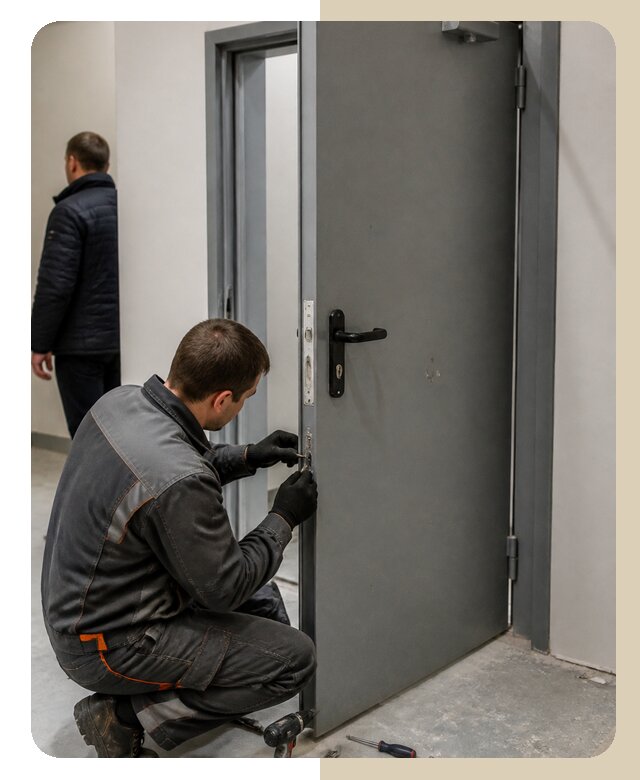 Ремонт противопожарной двери в Южноуральске по цене 7108 р. | ДвериЛегко-Жрк