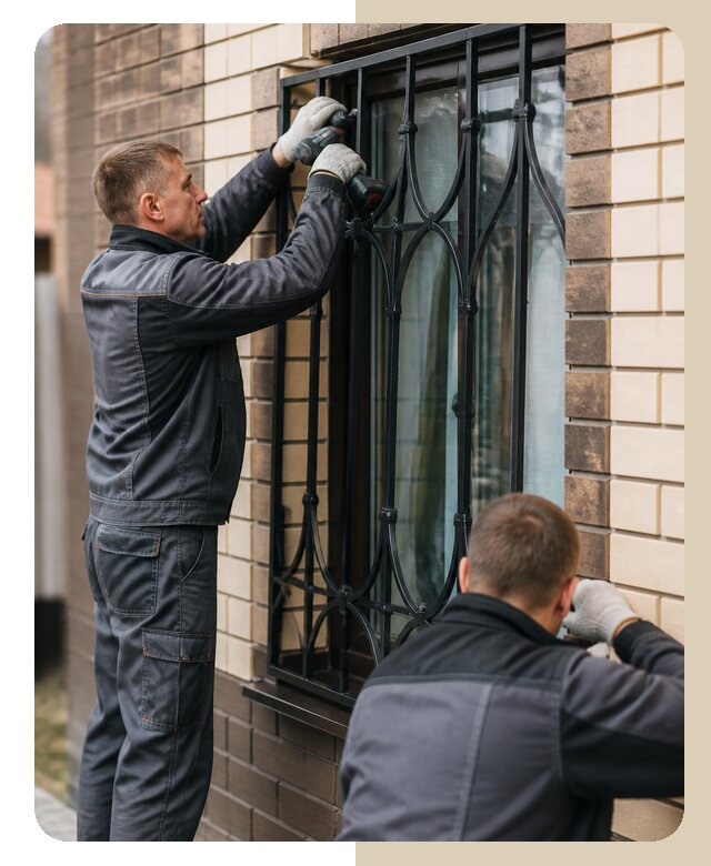Установка решеток в дом в Южноуральске по цене от 3828 р. | ДвериЛегко-Жрк